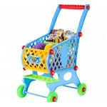 Žaislinis pirkinių vežimėlis su pirkiniais blue - 46 priedai